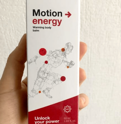 Motion Energy balm packaging, photo by Anna's review
