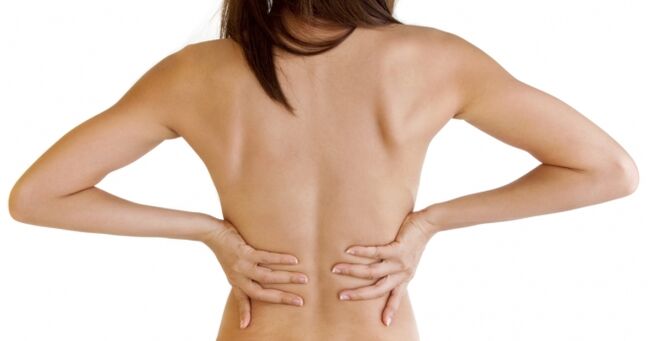 A characteristic symptom of thoracic osteochondrosis is back pain