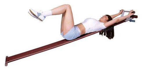 Exercise device for treating osteochondrosis at home